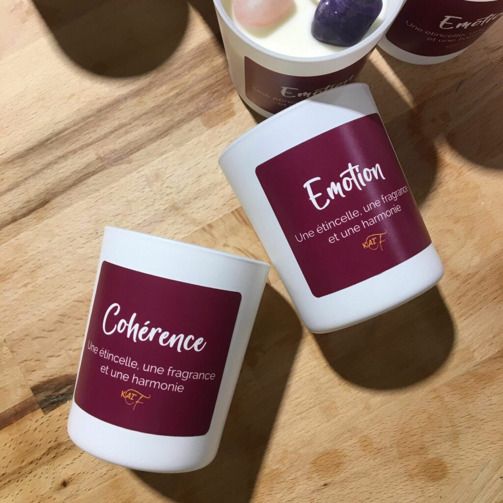 Création de marque de bougie, Marquage bougie etiquette, Projets, Revente, Verre blanc mat 180g,