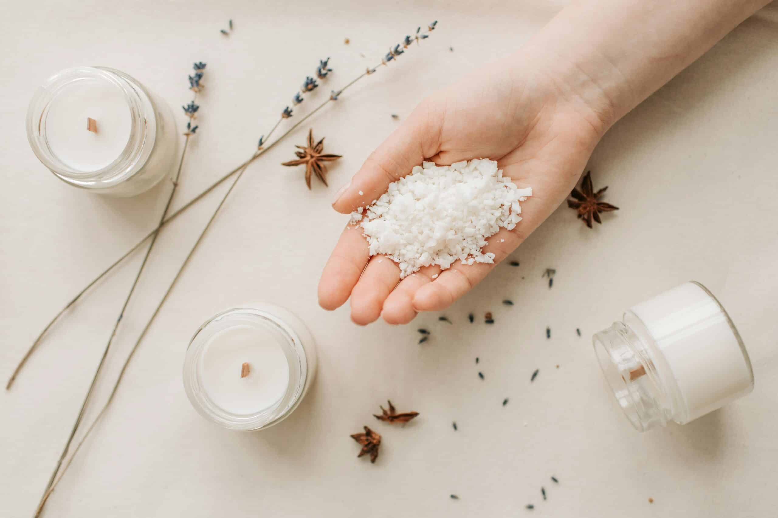 Cire De Soja Naturelle 1,8 Kg Pour Bougies DIY - 100% Végétale, Non Toxique + 100 Mèches Offertes
